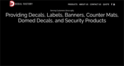 Desktop Screenshot of decalfactory.com